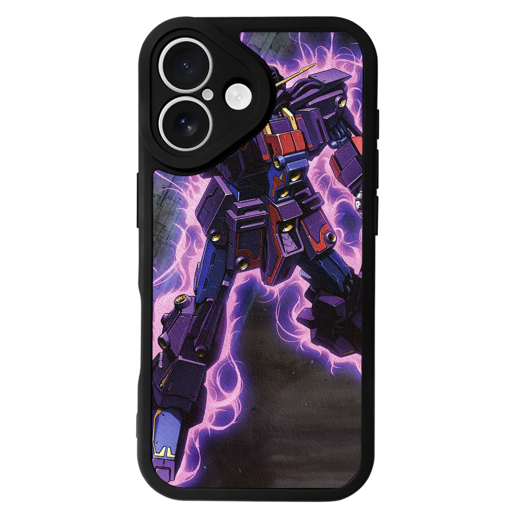 （画像用） 機動戦士ガンダム Mobile Suit Gundam 【iPhone 16シリーズ対応】シリコンスマホケース（レザー調） 材質：シリコン
